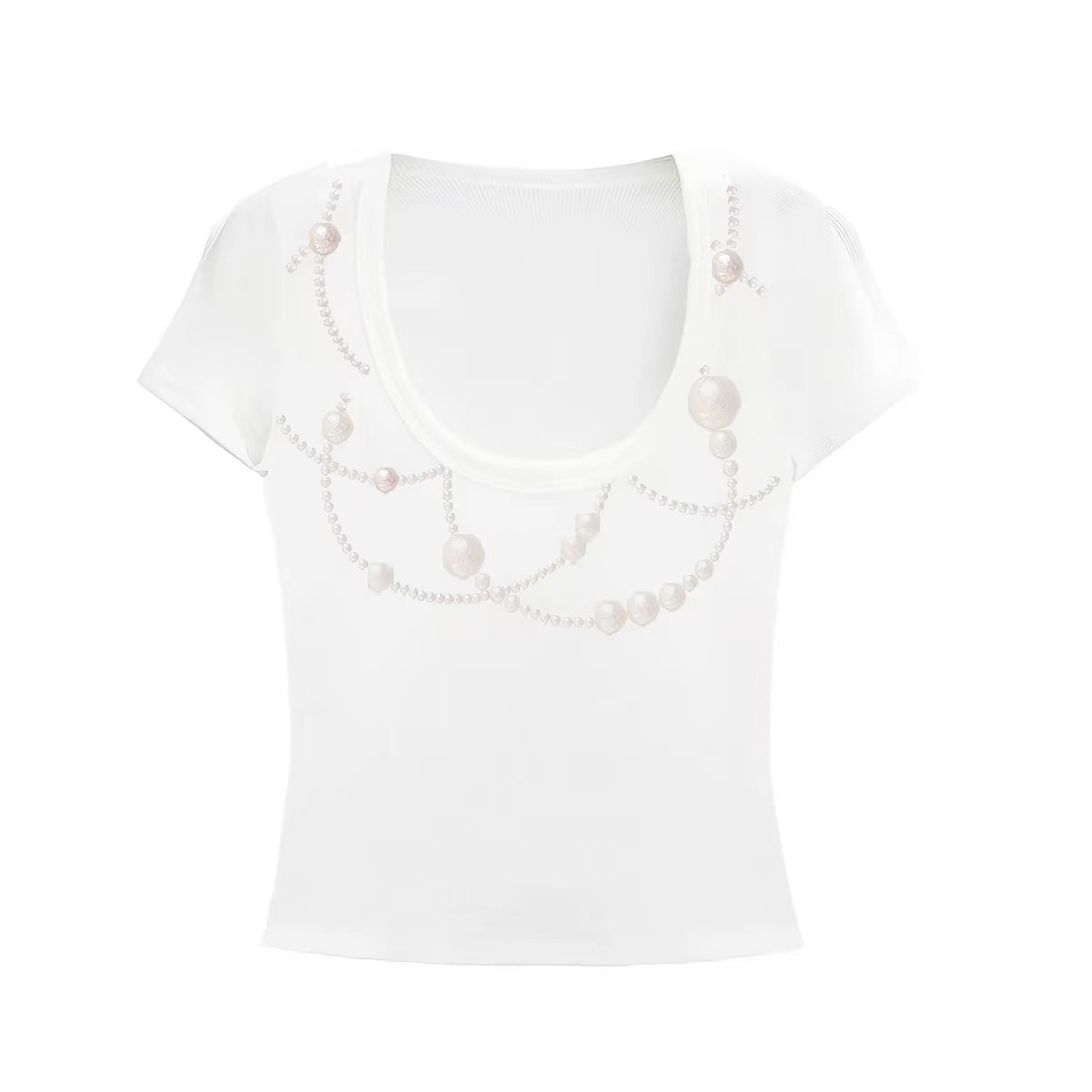 Birthday Poem — Pearl Flesh Baby Tee by Gao Lingling